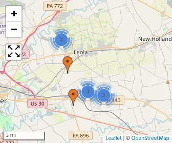 Area schools map